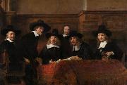 Rembrandt, The Sampling Officials of the Amsterdam Drapers' Guild (mk33)